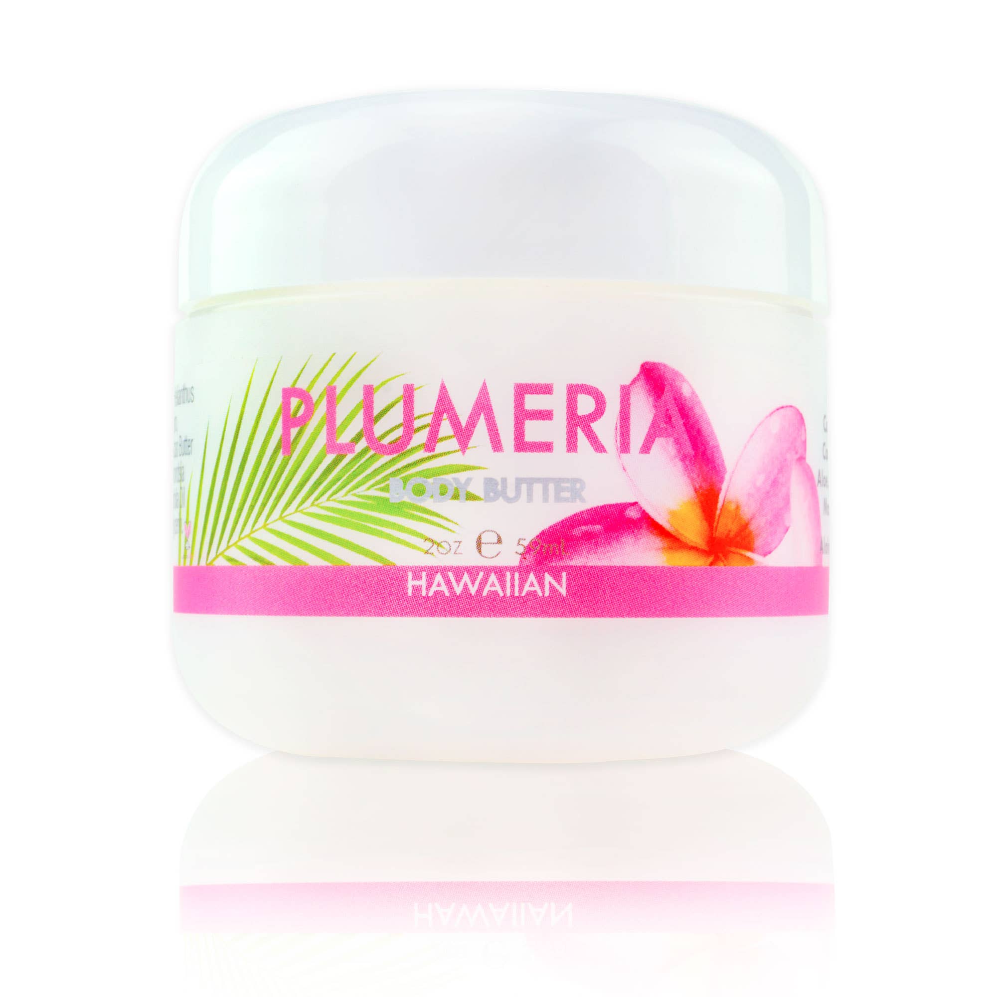 Plumeria Body Butter with Aloe, Mac. Nut & Coconut Oil 2 oz