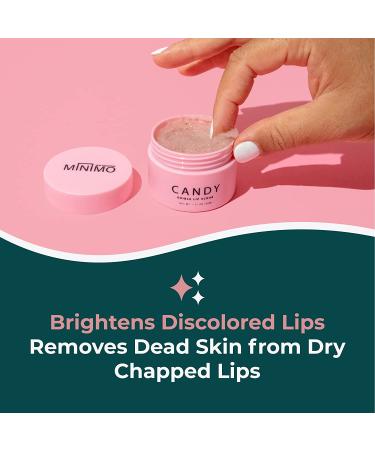 Minimo Candy Lip Exfoliator Scrub & Moisturizer - (1 oz) Travel Size